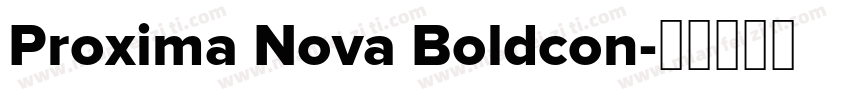 Proxima Nova Boldcon字体转换